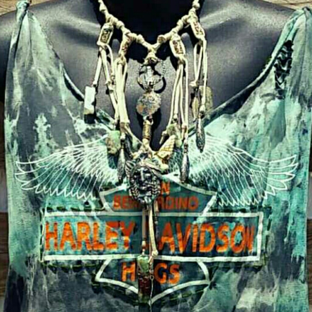 🔥SOLD🔥INDIAN CHIEF SUEDE HEALING NECKLACE - Picture 6 of 8